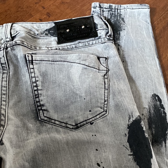 Express Paint Splattered Zeldra Ultra Skinny Jeans - Picture 10 of 13